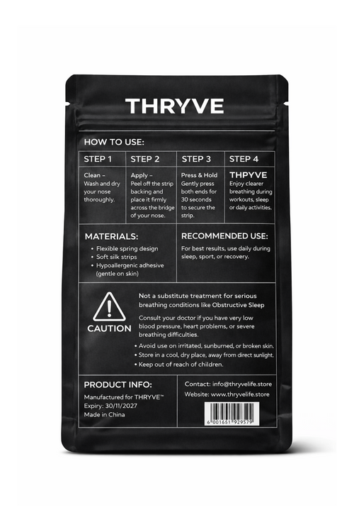 Performance Nasal Strips (Black)
